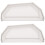 2Pièces Embouts Gouttières PVC Blancs Étanches Pour Évacuation Eau 6