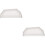 2Pièces Embouts Gouttières PVC Blancs Étanches Pour Évacuation Eau 7