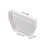 2Pièces Embouts Gouttières PVC Blancs Étanches Pour Évacuation Eau 9