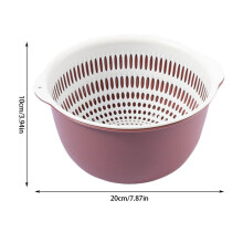 Plastic Draining Basket Double-Layer 1 pcs