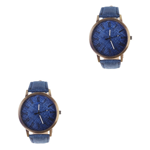 2Pièces Toile Navy Quartz Féminines Mode Durable 2
