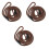3Pièces Laisse De Marron Nylon Durable Confortable 3