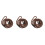 3Pièces Laisse De Marron Nylon Durable Confortable 4