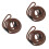 3Pièces Laisse De Marron Nylon Durable Confortable 6