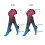Women's Compression Socks Knee-High 5 Pairs S/M 2