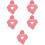 5Ensembles Ensemble Chapeau Écharpe Rose Décor Cœur Brodé 7