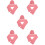 5Ensembles Ensemble Chapeau Écharpe Rose Décor Cœur Brodé 8