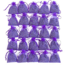 Natural Dried Lavender Bags - Fragrant Sachets with Dried Flowers for Drawer Closet, Aromatherapy Sleep Aid, Handmade, 10 Pack