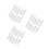 3Pièces Flacons Applicateurs Ldpe Blancs Pour Collage Peinture DIY 7