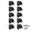 Motorcycle Front Brake Light Stop Switch 10Pcs Black 1