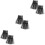 3Paare Schwarze -Armstulpen Fingerlos 5