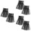 3Paare Schwarze -Armstulpen Fingerlos 6