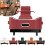 Car Seat Back Organizer Bag PU Leather Red 1