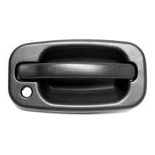 Car Door Handle Exterior Rear Black Textured with Key Hole