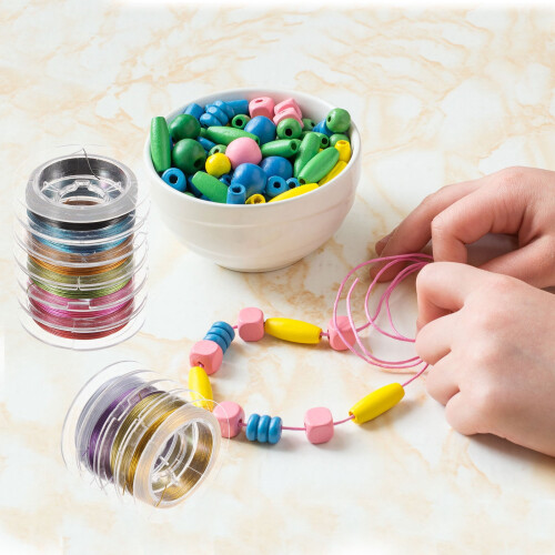 Metal Beading Wire Assorted Colors Flexible 10m 2