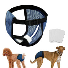 Reusable Pet Sanitary Wraps Washable Menstrual Underwear Breathable Protective Dog Panties For Female Dogs