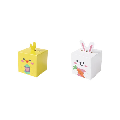 Easter Bunny Treat Boxes with Handle 24 Pcs