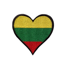 Lithuania National Flag Patch Embroidered Iron-On or Sew-On
