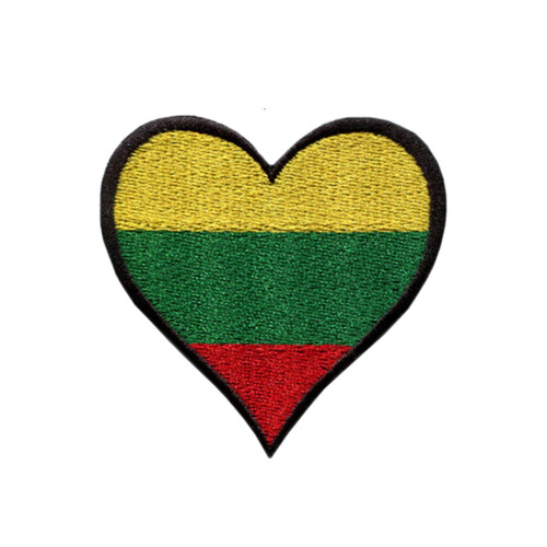 Lithuania National Flag Patch Embroidered Iron-On or Sew-On