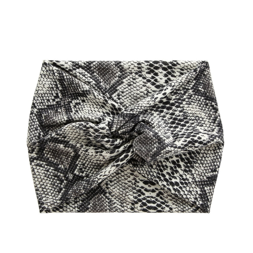 Women's Knotted Elastic Headband Non-Slip Turban Print 1 PC