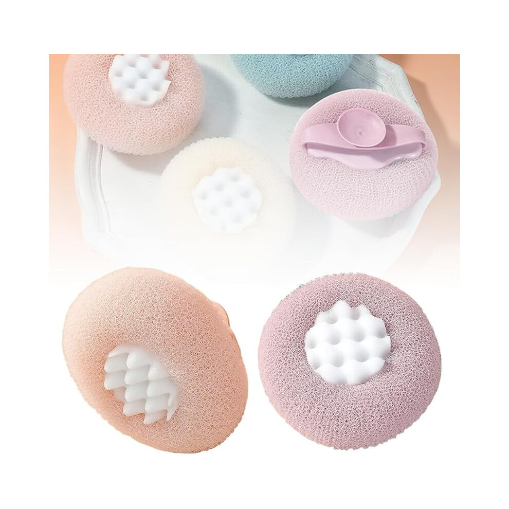 Super Soft Sunflower Suction Cup Bath Ball, 2-in-1 Shower Sponge & Massage Ball â Compatible with standard tubs