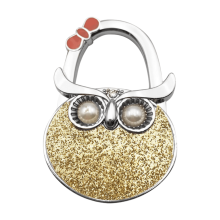 Cute Night Owl Foldable Handbag Hanger – Table Hook & Purse Holder Stand, Compatible with All Bags