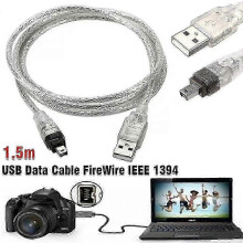 Mini DV USB Data Cable FireWire IEEE 1394 Cable for HDV Camcorder to PC Edit Transfer 26-Pin Version 0118 Model