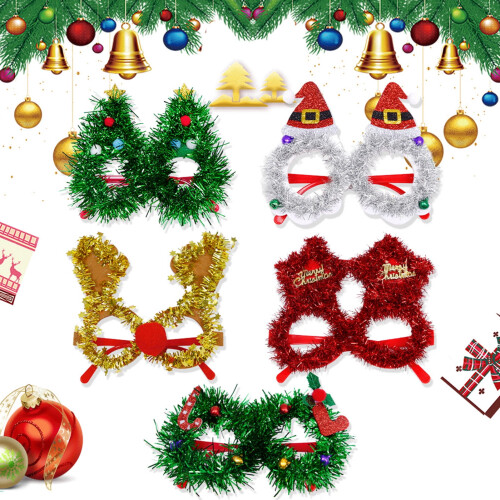 Christmas glass frame tree hat shape 1 piece