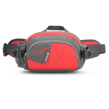 Sports Waist Bag with Bottle Holder, Multifunctional Fanny Pack, Sling Waist Pack (Orange)