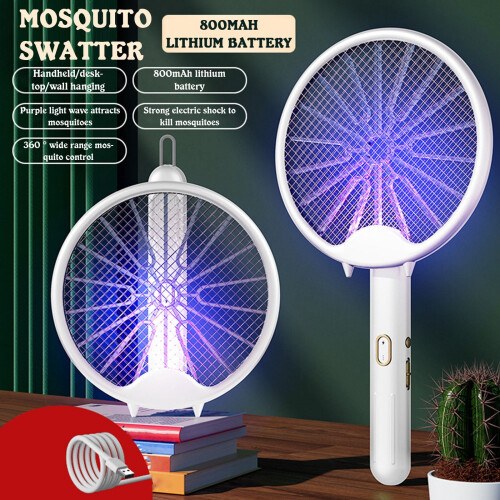 Electric Mosquito Swatter Rechargeable Folding 2