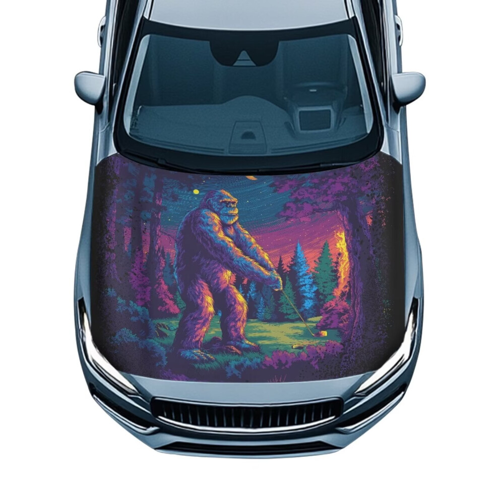Gorilla Golfer Car Hood Cover Polyester 39.37X59.05 In 900223761644