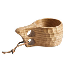 Portable Wooden Coffee Cup 200ml Nordic Handmade Travel Camping Hiking Tea Cup