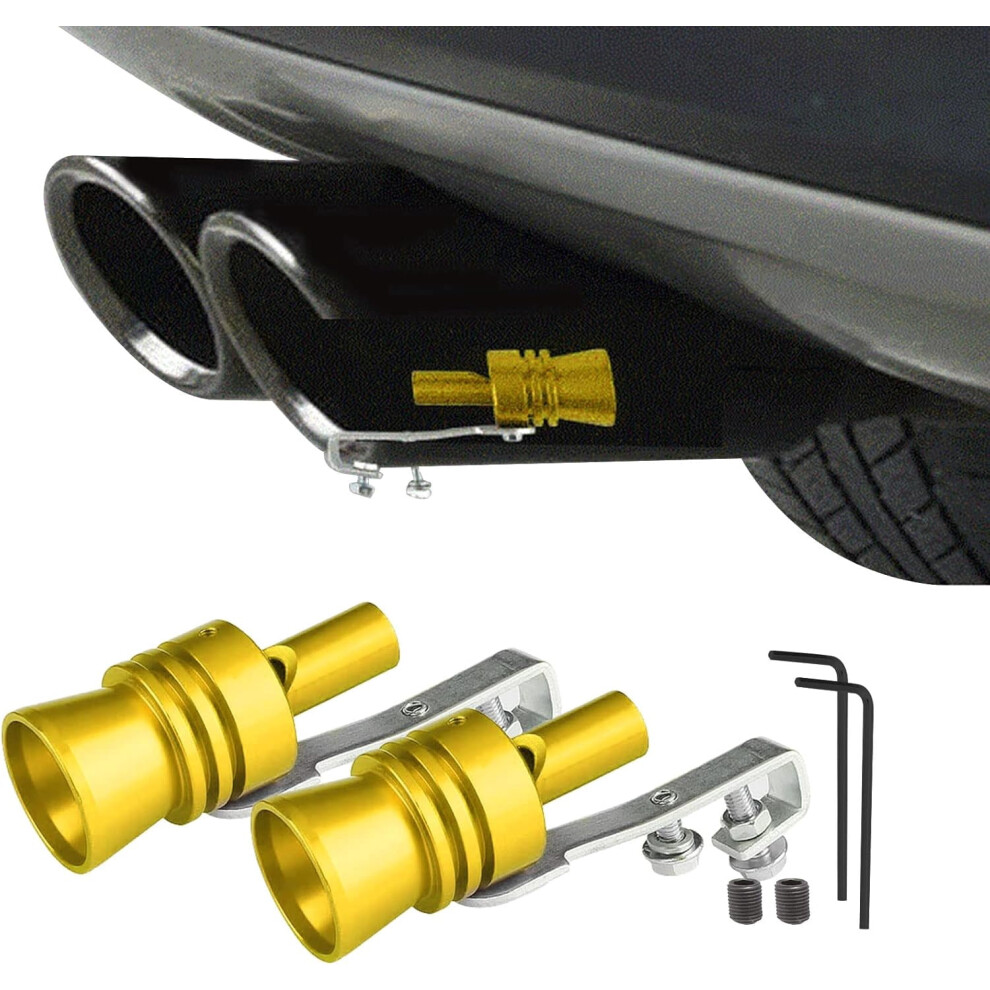 2Pcs Aluminum Turbo Whistle, Xl Universal Car Exhaust Muffler Pipe Whistle Â Compatible With Most Vehicles 9165521761289