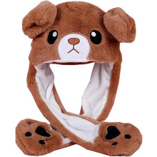 Rabbit Hat Ear Moving Jumping Hat Funny Bunny Plush Hat Cap Cosplay Christmas Party Holiday Hat