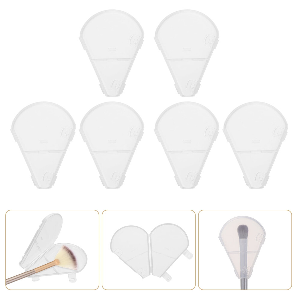 Highlight Brush Protector Plastic Transparent for Home 10Pcs