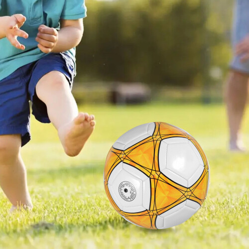 2Stk Gelber Trainingsfußball Größe 5 Leicht Und Langlebig 2