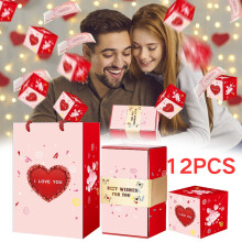 Boîte surprise pop-up pour la Saint-Valentin, tirelire pour offrir de l'argent en cadeau d'anniversaire, boîtes cadeaux pop-up, tirelire pour