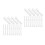 100Pcs White Plastic Adjustable Pleated Curtain Hooks for Drapes Track 8