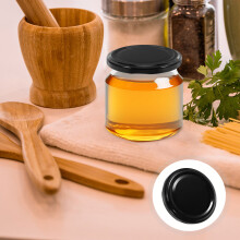 Topbathy50Pcs Tapas reutilizables de hierro para frascos con cierre hermético para uso doméstico en frascos de vidrio y almacenamiento de conservas