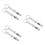 6Pièces Sifflet Métal Argent Avec Lanière Pour 7