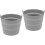 2Pièces Seau Pliable Silicone Accessoire Barbecue Compact Résistant 5