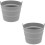 2Pièces Seau Pliable Silicone Accessoire Barbecue Compact Résistant 7