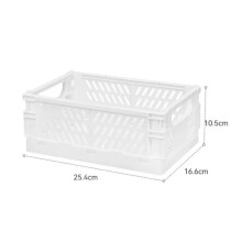 Plastic Foldable Storage Crate Folding Box Basket Stackable Cute Makeup Jewellery Toys Boxes for Storage Box Organizer Portable