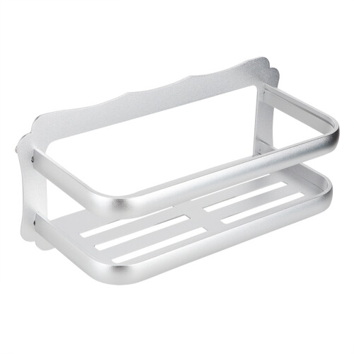 Anti-Rust Durability Space-Efficient Wall Shelf, Multi-Functional Use Easy Install Floating Organizer, Versatile Bathroom Storage, Smooth Edge 1