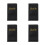 4Pcs PU Bill Holder Black Restaurant Check Presenter for Waitress Use 7