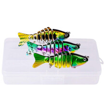 7-Segment Fishing Swimbait – Lifelike Saltwater/Freshwater Attractor for Youth & Adult Anglers, Compatible with Baitcaster Rods, Reels & Combos