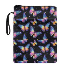 Starlight Butterfly1pcs Boekhoes/Etui met Vakje Vintage Boektas Draagtas met Wasbaar Materiaal voor Boeken