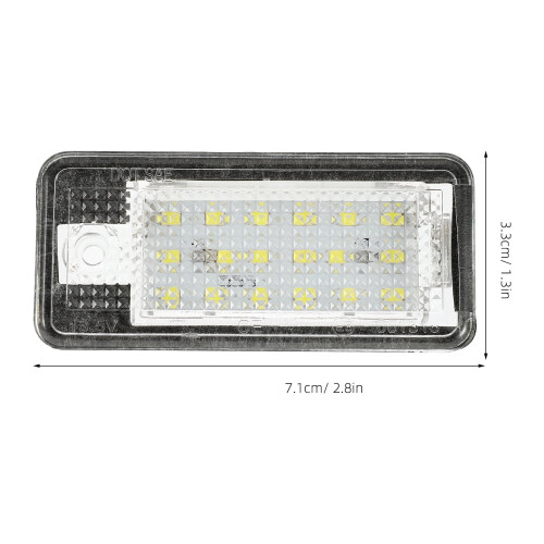 2 Pcs License Plate Light Tag Lights Removable Gel Auto Black 1