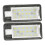2 Pcs License Plate Light Tag Lights Removable Gel Auto Black 5