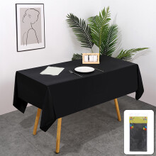 Disposable Tablecloths, Solid Color Plastic Party Tablecloths, No Wash Waterproof Padded Table Cover for Parties Picnics Events 54x108 Inches